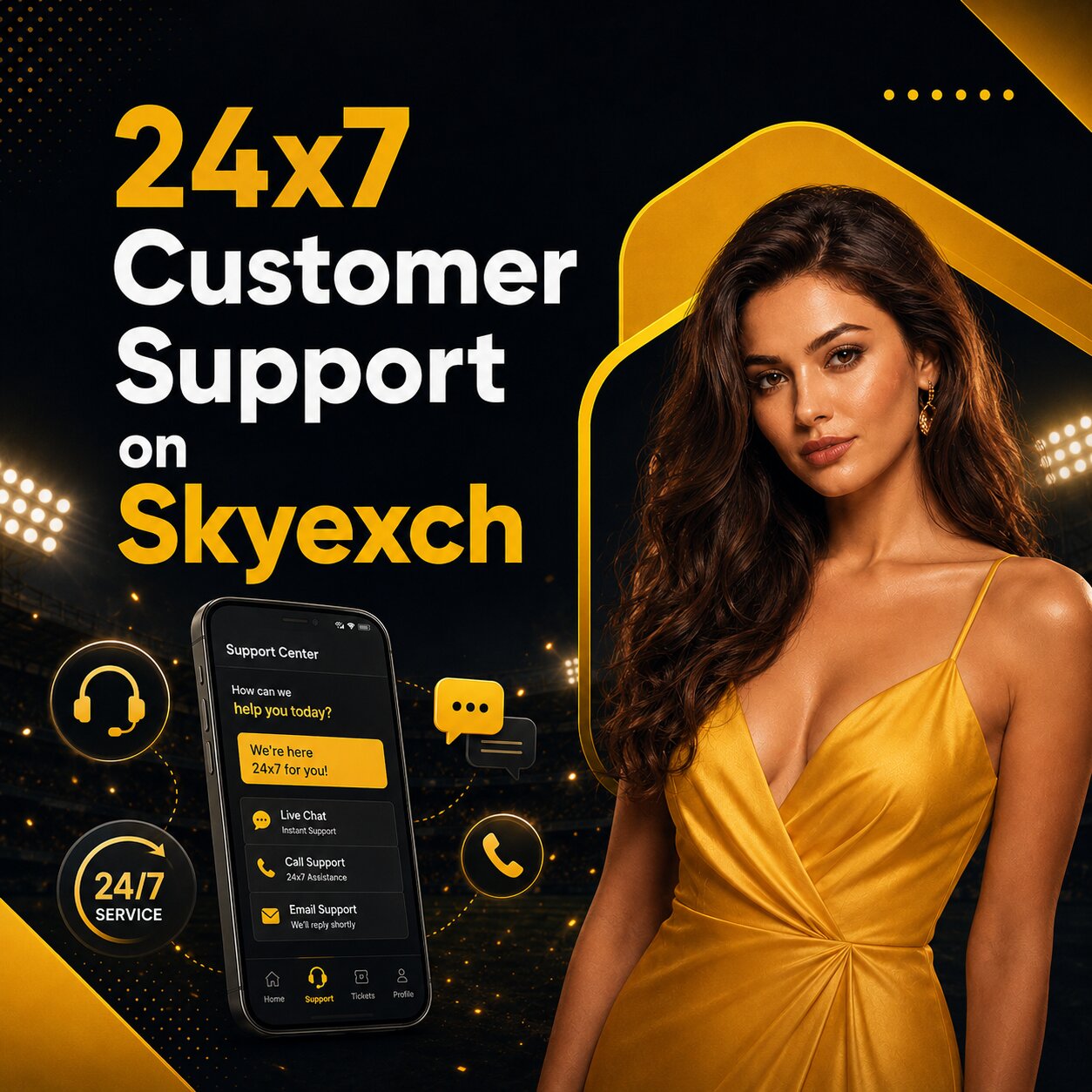 Skyexch 24x7 customer support — WhatsApp, Telegram, Email and Phone