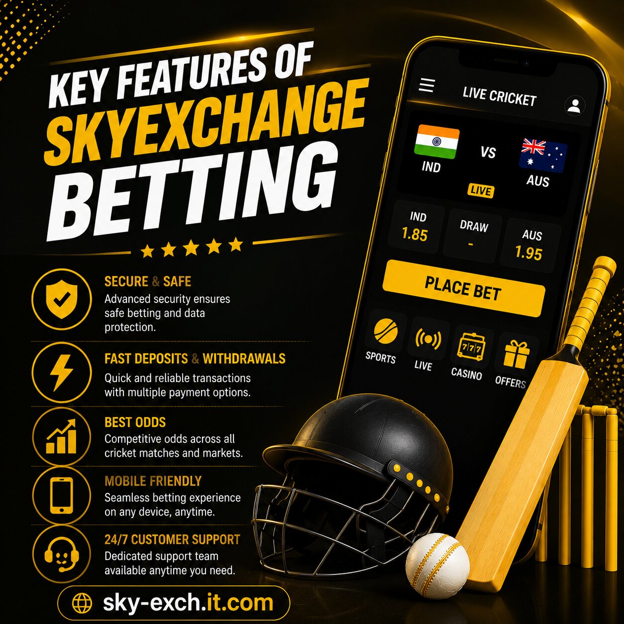 Key Features of Skyexchange Betting