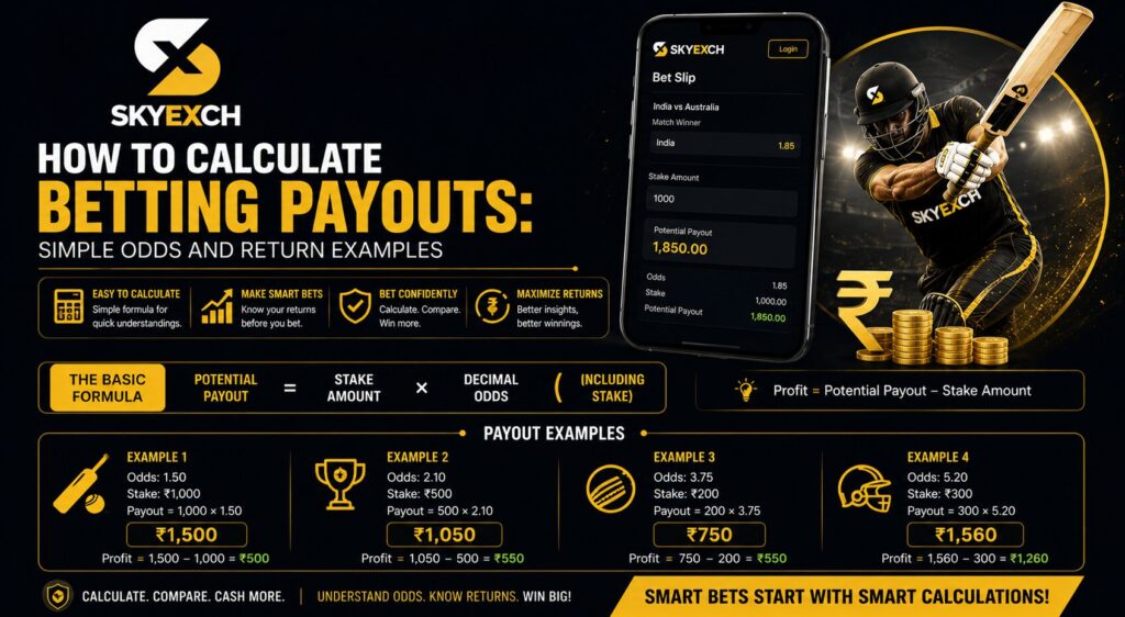 How to Calculate Betting Payouts: Simple Odds and Return Examples